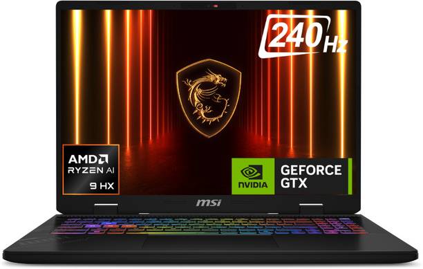 MSI Crosshair A16 HX AMD Ryzen 9 16 Core 8940HX - (16 GB/1 TB SSD/Windows 11 Home/8 GB Graphics/NVIDIA GeForce RTX 5060/240 Hz) Crosshair A16 HX D8WFKG-035IN Gaming Laptop