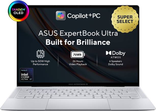 ASUS ExpertBook Ultra Copilot+ PC Intel Core Ultra X7 358H - (64 GB/2 TB SSD/Windows 11 Home) B9406CAA-TH0934WS Thin and Light Laptop