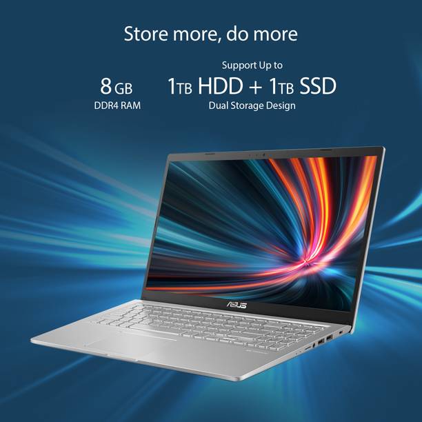ASUS VivoBook 15 (2021) Intel Core i3 10th Gen 1005G1 – (8 GB/1 TB HDD/Windows 11 Home) X515JA-BQ302W Thin and Light Laptop