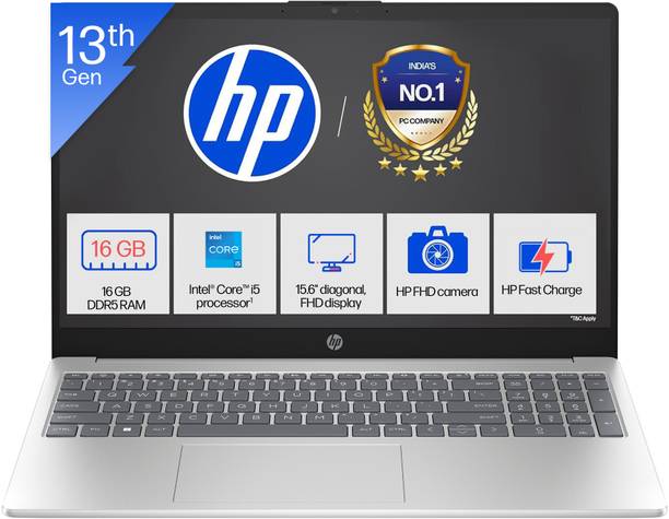 HP 15 Intel Core i5 13th Gen 13420H - (16 GB/512 GB SSD/Windows 11 Home) 15-fr0028TU | 15-fr0045TU Thin and Light Laptop