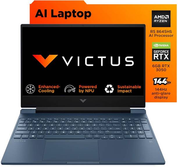 HP AMD Ryzen 5 Octa Core 8th Gen - (16 GB/512 GB SSD/Windows 11 Home/6 GB Graphics/NVIDIA GeForce RTX 6GB RTX 3050) 15-fb3012AX Gaming Laptop