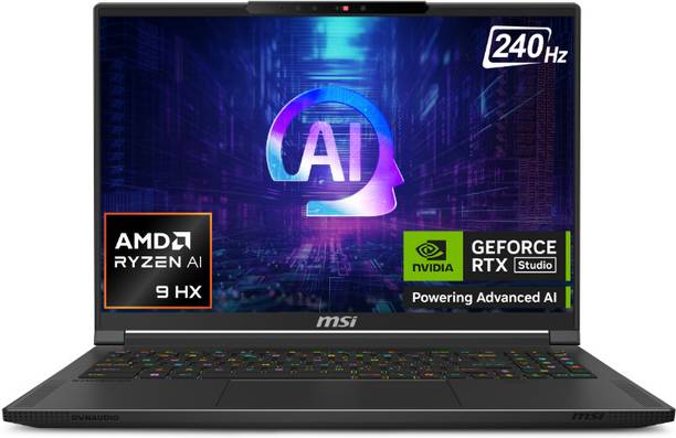 MSI Stealth A16 AI+ AMD Ryzen AI 9 10 Core - (32 GB/1 TB SSD/Windows 11 Home/8 GB Graphics/NVIDIA GeForce RTX 4070) A3HVGG-074IN Gaming Laptop