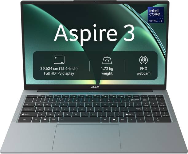 Acer Aspire 3 (2026) AI PC, Backlit Keyboard Intel Core Ultra 5 115U - (16 GB/512 GB SSD/Windows 11 Home) A325-55 Notebook