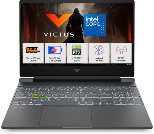 HP Intel Core 5 - (24 GB/512 GB SSD/Windows 11 Home/4 GB Graphics/NVIDIA GeForce RTX 3050) 15-fa2500TX Gaming Laptop