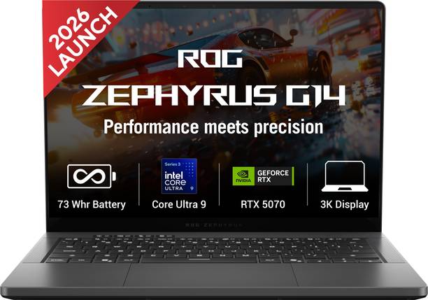 ASUS ROG Zephyrus G16 OLED (2026) Intel Core Ultra 9 386H - (32 GB/2 TB SSD/Windows 11 Home/12 GB Graphics/NVIDIA GeForce RTX 5070 Ti/240 Hz) GU606AR-TB039WS Gaming Laptop