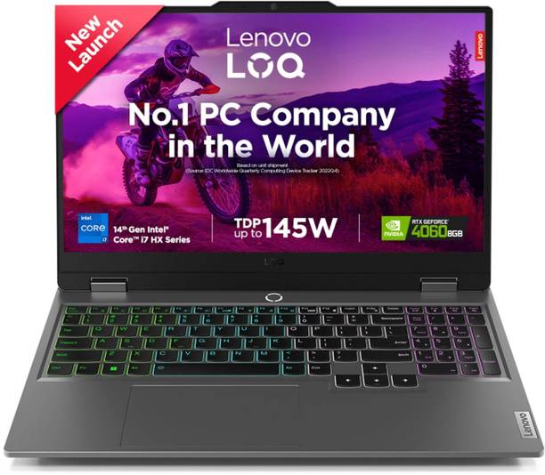 Lenovo LOQ Intel Core i7 14th Gen 14700HX - (16 GB/1 TB SSD/Windows 11 Home/8 GB Graphics/NVIDIA GeForce RTX 4060) 15IRX9 Gaming Laptop