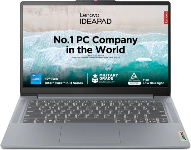 Lenovo IdeaPad Slim 3 Intel Core i5 12th Gen 12450H - (16 GB/512 GB SSD/Windows 11 Home) 14IAH8 Thin and Light Laptop 14 Inch, Arctic Grey, 1.37 Kg, W