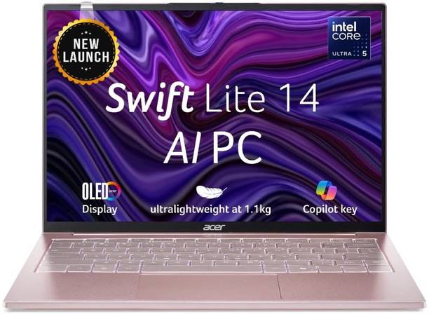 Acer Swift Lite (2025) OLED WUXGA Intel Core Ultra 5 115U - (16 GB/512 GB SSD/Windows 11 Home) SFL14-54M Thin and Light Laptop