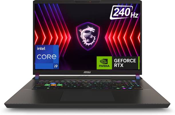 MSI Vector 17 HX Intel Core i9 14th Gen 14900HX - (32 GB/2 TB SSD/Windows 11 Home/12 GB Graphics/NVIDIA GeForce RTX 4080/240 Hz) Vector 17 HX A14VHG-806IN Gaming Laptop