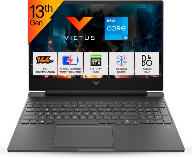 HP Victus Intel Core i5 13th Gen 13420H - (16 GB/512 GB SSD/Windows 11 Home/6 GB Graphics/NVIDIA GeForce RTX 4050) 15-fa1279TX Gaming Laptop