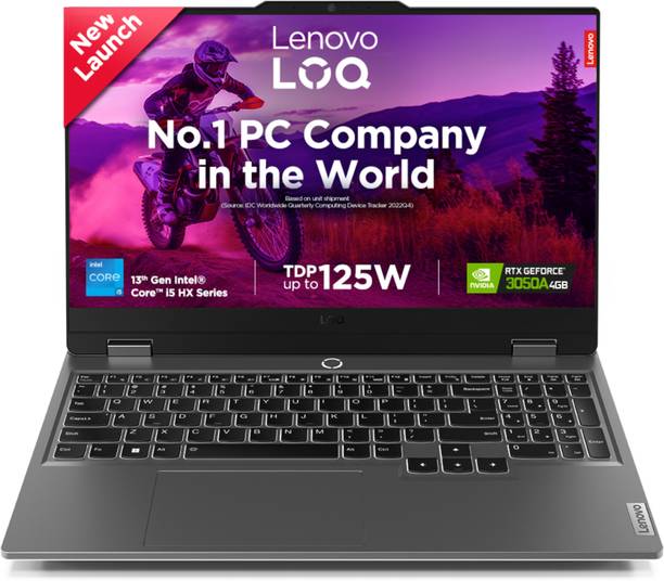Lenovo LoQ Intel Core i5 13th Gen 13450HX - (16 GB/512 GB SSD/Windows 11 Home/4 GB Graphics/NVIDIA GeForce RTX 3050A/144 Hz) LoQ 15IRX9 Gaming Laptop