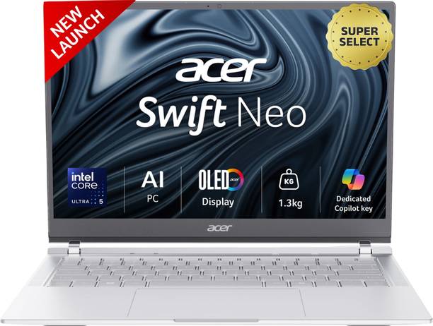 Acer Swift Neo OLED AI PC Intel Core Ultra 5 115U - (16 GB/1 TB SSD/Windows 11 Home) UN.35GSI.007 Thin and Light Laptop