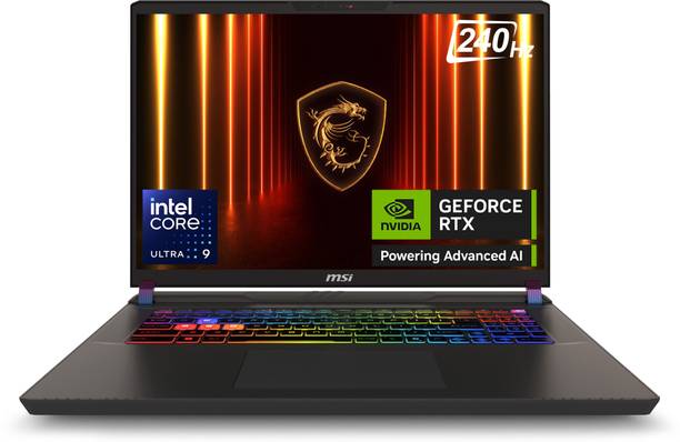 MSI Vector 17 HX AI Intel Core Ultra 9 275HX - (32 GB/2 TB SSD/Windows 11 Home/12 GB Graphics/NVIDIA GeForce RTX 5070 Ti/240 Hz) Vector 17 HX AI A2XWHG-206IN Gaming Laptop