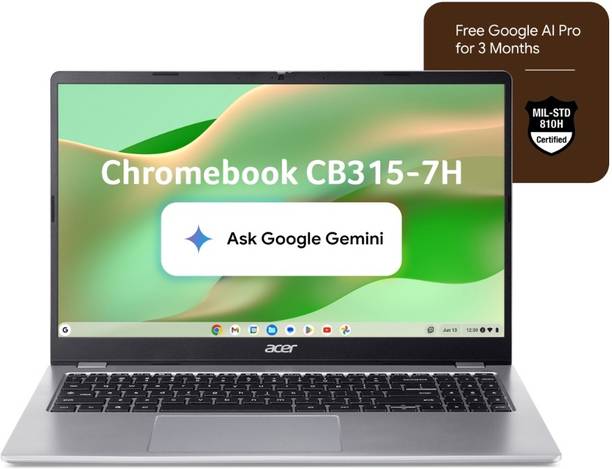 Acer Chromebook Intel Core 3 N355 - (4 GB/128 GB EMMC Storage/Chrome OS) CB315-7H Chromebook