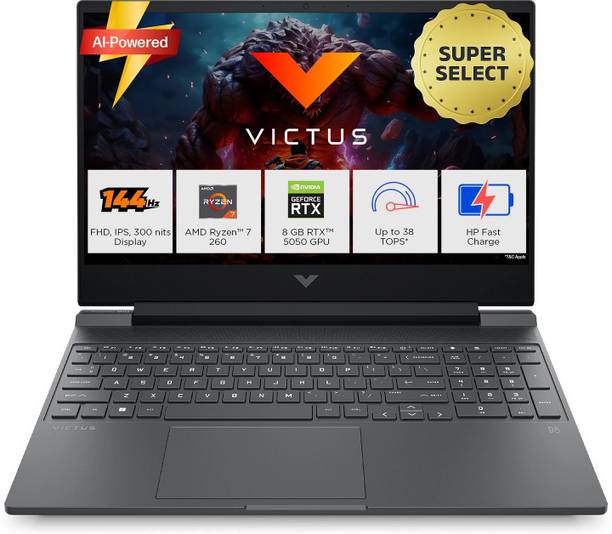 HP Victus AMD Ryzen 7 Octa Core 260 - (24 GB/1 TB SSD/Windows 11 Home/8 GB Graphics/NVIDIA GeForce RTX 5050) 15-fb3185AX Gaming Laptop