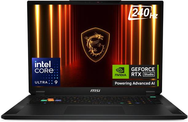 MSI Stealth 18 HX AI Intel Core Ultra 9 275HX - (32 GB/2 TB SSD/Windows 11 Home/12 GB Graphics/NVIDIA GeForce RTX 5070 Ti/240 Hz) Stealth 18 HX AI A2XWHG-043IN Gaming Laptop