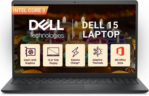 DELL 15 Inspiron Intel Core 3 - (16 GB/512 GB SSD/Windows 11 Home) DC15250 Thin and Light Laptop