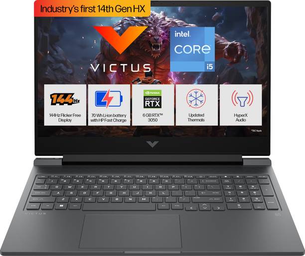 HP Victus Intel Core i5 14th Gen 14450HX - (16 GB/512 GB SSD/Windows 11 Home/6 GB Graphics/NVIDIA GeForce RTX 3050) 16-r1705TX Gaming Laptop