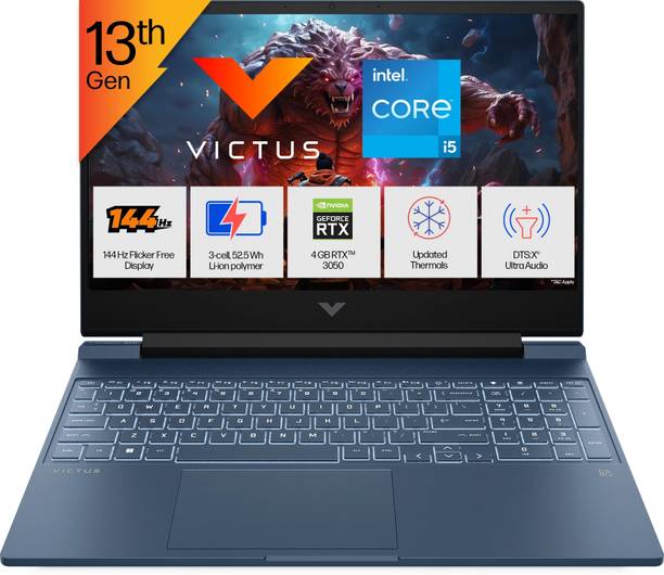HP Victus Intel Core i5 13th Gen 13420H - (16 GB/512 GB SSD/Windows 11 Home/4 GB Graphics/NVIDIA GeForce RTX 3050 A) 15-fa2191TX Gaming Laptop