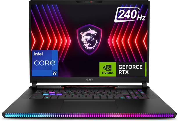 MSI Raider GE78 HX Intel Core i9 14th Gen 14900HX - (32 GB/2 TB SSD/Windows 11 Home/12 GB Graphics/NVIDIA GeForce RTX 4080/240 Hz) Raider GE78 HX 14VHG-805IN Gaming Laptop