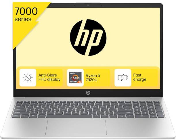 HP AMD Ryzen 5 Quad Core 7520U - (16 GB/512 GB SSD/Windows 11 Home) 15-fc0156AU Thin and Light Laptop