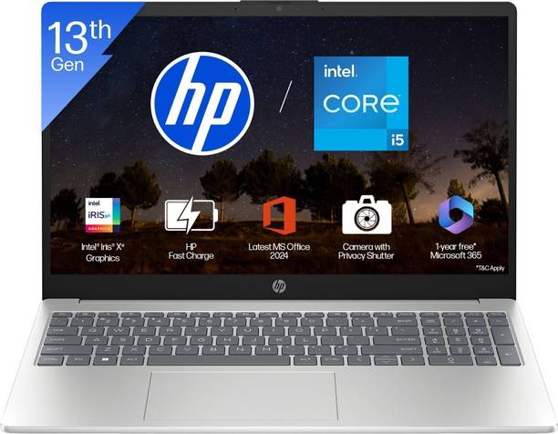 HP 15 Intel Core i5 13th Gen 1335U - (16 GB/512 GB SSD/Windows 11 Home) 15-fd0576TU / 15-fd0467TU Thin and Light Laptop