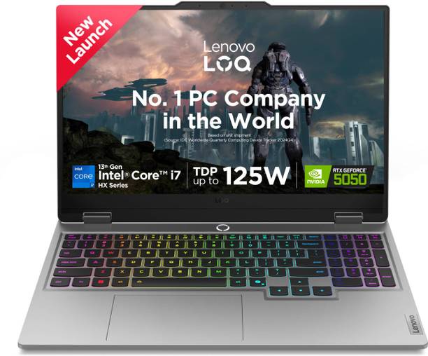 Lenovo LOQ 2025 Intel Core i7 13th Gen 13700HX - (16 GB/1 TB SSD/Windows 11 Home/8 GB Graphics/NVIDIA GeForce RTX 5050) LoQ 15IRX10 Gaming Laptop