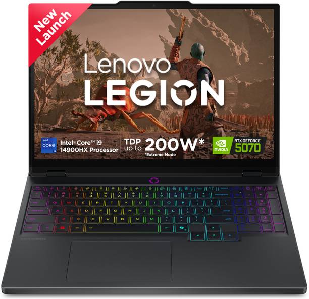 Lenovo Legion Pro 5 WQXGA IPS Intel Core i9 - (32 GB/1 TB SSD/Windows 11 Home/8 GB Graphics/NVIDIA GeForce RTX 5070) Legion Pro 5 16IRX10 Gaming Laptop