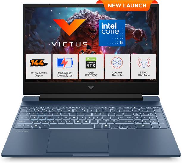 HP Victus (i5 14th Gen) Intel Core 5 210 H - (24 GB/512 GB SSD/Windows 11 Home/6 GB Graphics/NVIDIA GeForce RTX 3050) 15-fa2556TX Gaming Laptop