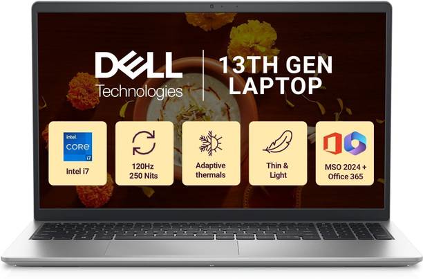 DELL Inspiron 15 with Backlit Keyboard Intel Core i7 13th Gen 1355U - (16 GB/512 GB SSD/Windows 11 Home) 3530 Thin and Light Laptop