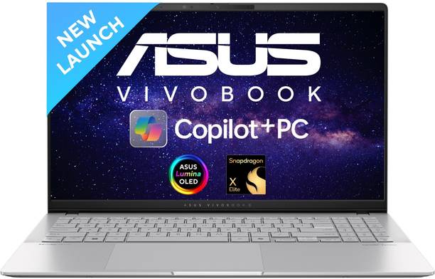 ASUS Vivobook S 15 OLED Powered Copilot + , AI PC Snapdragon X Elite - (16 GB/1 TB SSD/Windows 11 Home) S5507QAD-MA751WS Thin and Light Laptop
