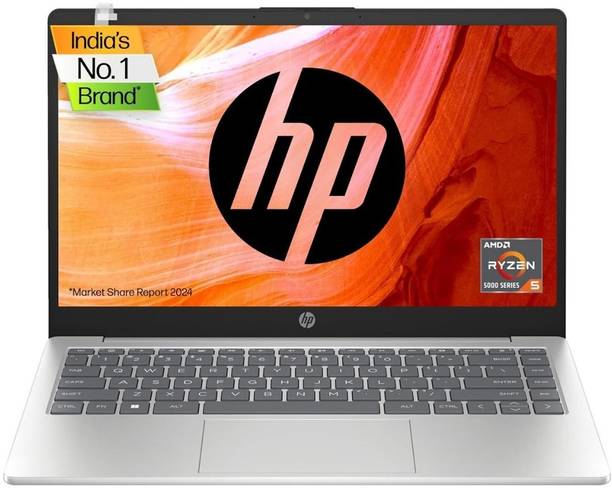 HP AMD Ryzen 5 Quad Core - (8 GB/512 GB SSD/Windows 11 Home) 14-em0026AU Thin and Light Laptop