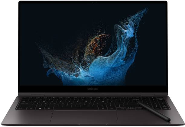 SAMSUNG Galaxy Book2 Pro 360 Intel EVO Core i7 12th Gen 1260P - (16 GB/512 GB SSD/Windows 11 Home) NP950QED-KA1IN Thin and Light Laptop  (15.6 Inch, Graphite, 1.41 Kg, With MS Office)