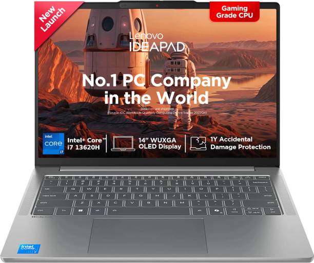 Lenovo IdeaPad Slim 5 WUXGA OLED Full metal Intel Core i7 13th Gen 13620H - (16 GB/512 GB SSD/Windows 11 Home) IdeaPad Slim 5 14IRH10 Thin and Light Laptop