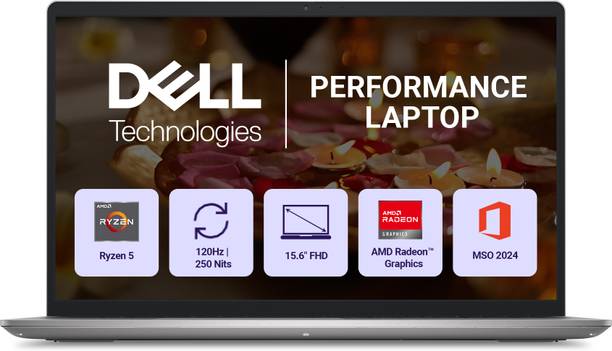 DELL 15 (2026) AMD Ryzen 5 Hexa Core 7530U - (16 GB/512 GB SSD/Windows 11 Home) DC15255 Thin and Light Laptop