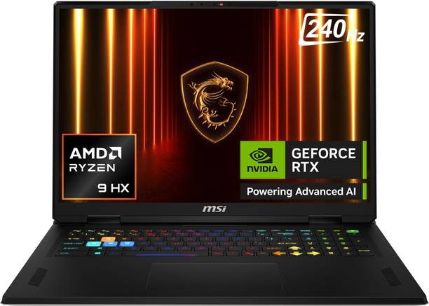 MSI Vector A18 HX AMD Ryzen 9 16 Core 9955HX - (32 GB/2 TB SSD/Windows 11 Home/12 GB Graphics/NVIDIA GeForce RTX 5070 Ti/240 Hz) Vector A18 HX A9WHG-033IN Gaming Laptop