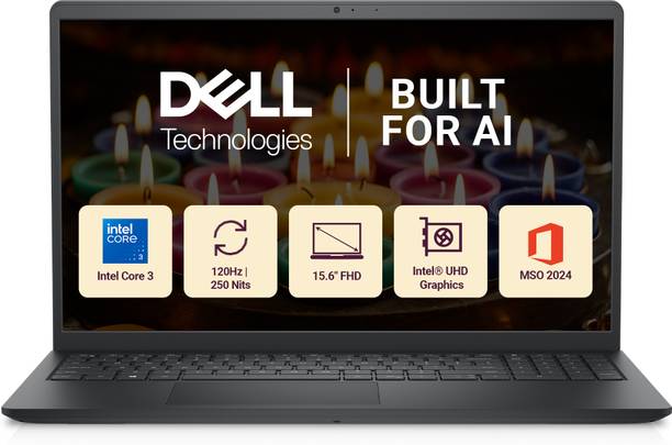 DELL 15 Inspiron Intel Core 3 100U - (8 GB/512 GB SSD/Windows 11 Home) DC15250 Thin and Light Laptop