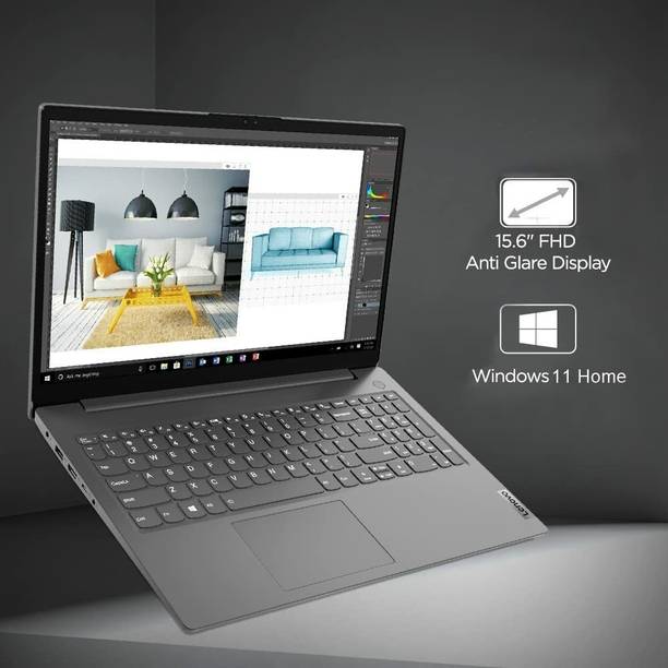 Lenovo V15 AMD Ryzen 3 Quad Core 5300U – (8 GB/256 GB SSD/16 GB EMMC Storage/Windows 11 Home) V15 Business Laptop