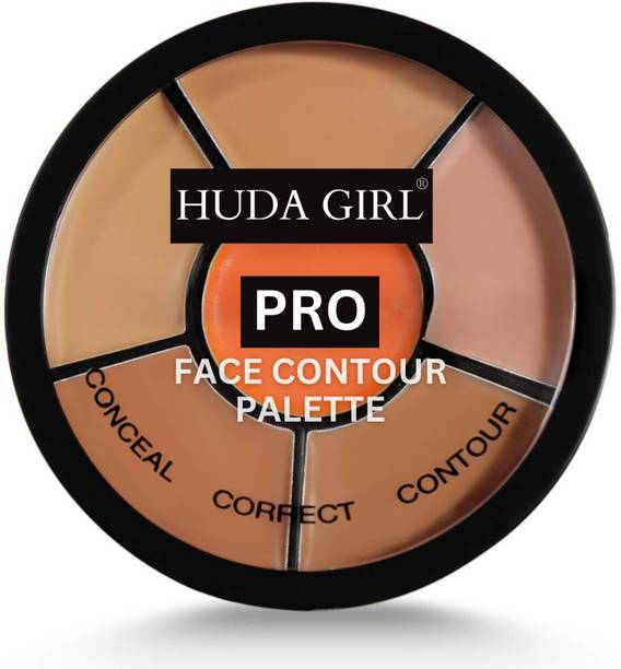 हुडा गर्ल Contour Color Corrector Concealer Palette with Waterproof & Long Lasting Formula कंसीलर