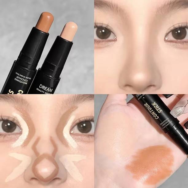 SIZLLIK Waterproof 2 in 1 Contour for Professional Makeup Finish Concealer