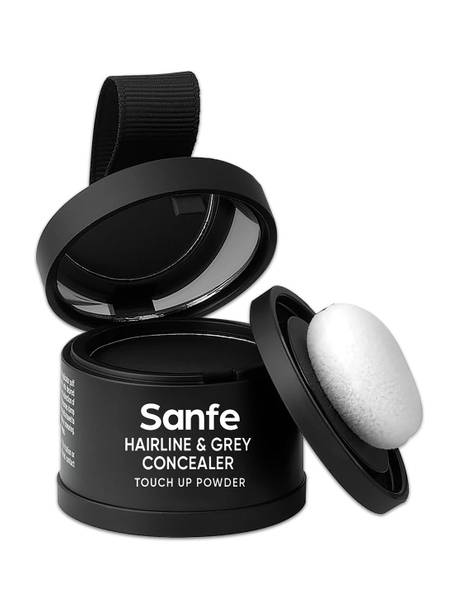 Sanfe Hairline & Grey Concealer Powder, Root Touch Up for Grey Hair I Pack of 1 Concealer
