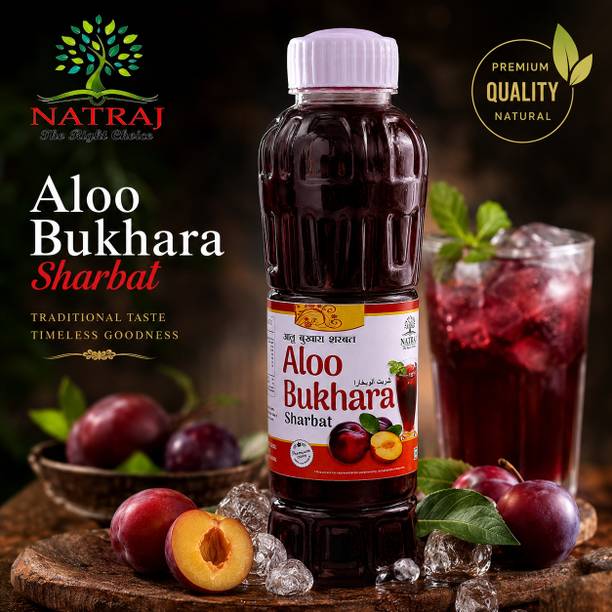 NATRAJ The Right Choice Aloobukhara Sharbat 750ml | Plum Concentrate