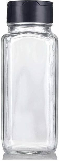 जिग्श्टियल Salt & Pepper Shaker Spice Holder Condiment Set, CLEAR & Transparent Glass JAR Spice Holder Dispensers Salt and Pepper Shaker DINING TABLE DISPENSER HOME AND KITCHEN TOOL HEXA PET JAR JARS SET Grocery Set (Glass) 1 पीस सॉल्ट एंड पैपर सेट