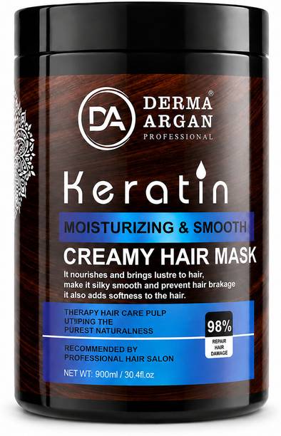 DERMA ARGAN Keratin Creamy Hair Mask for Moisturizing And Smooth Hair