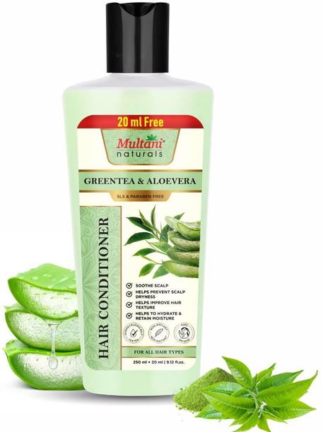 Multani Natural Greentea & Aloevera Hair Conditioner | Anti-Hairfall | SLS & PB Free -