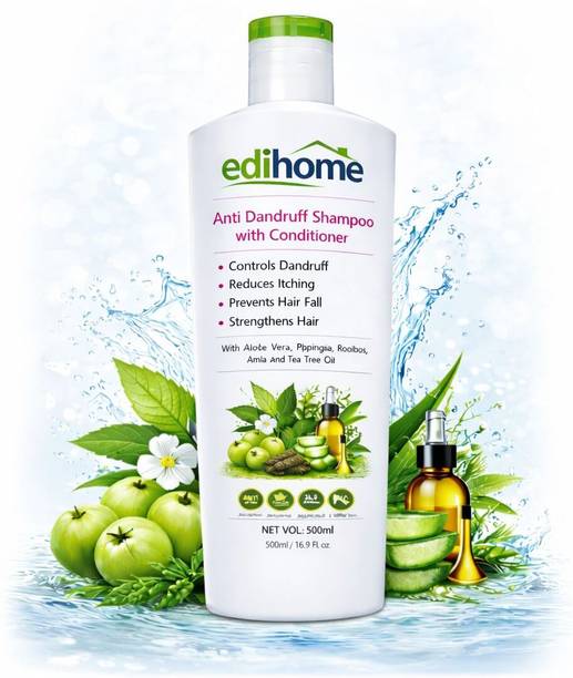 edihome Anti Dandruff Shampoo 500ml with Conditioner | Herbal Hair Care