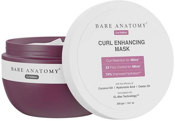 BARE ANATOMY Curl Enhancing Hair Mask | Smoothens & Conditions Hair With Curl Retention
