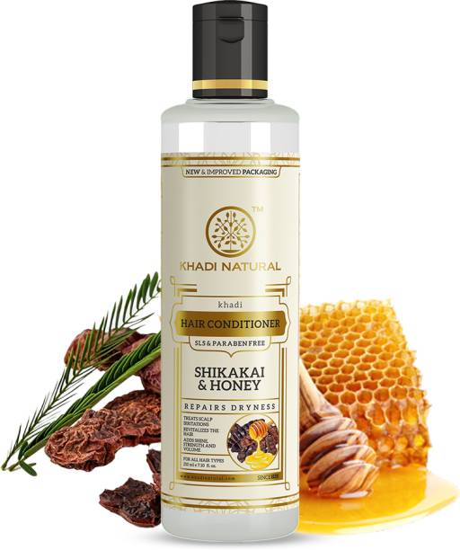 KHADI NATURAL Organic Shikakai & Honey Conditioner - SLS & Paraben Free