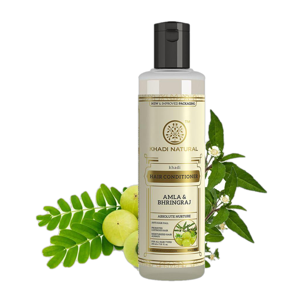 KHADI NATURAL Amla & Bhringraj Hair Conditioner for Smooth Lustrous Hair