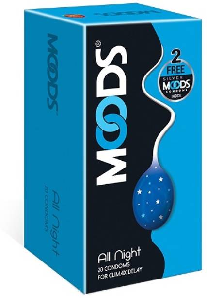 MOODS All Night -20's Condom With 2 Piece Extra Condom